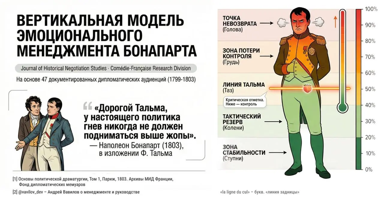 Эмоциональный менеджмент
Одна из тех фраз, которая навсегда врезается в память и остается с тобой по жизни, для меня звучит так.
Начну с небольшой исторической зарисовки.
Март 1803 года, Париж | Сетка — социальная сеть от hh.ru