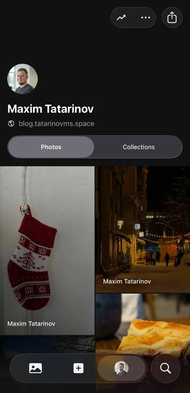 в клиент Unsplash для iOS завезли «стекло» | Сетка — социальная сеть от hh.ru
