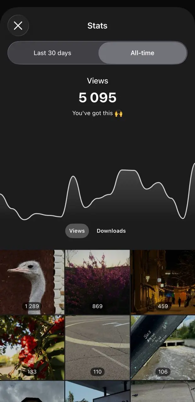 в клиент Unsplash для iOS завезли «стекло» | Сетка — социальная сеть от hh.ru