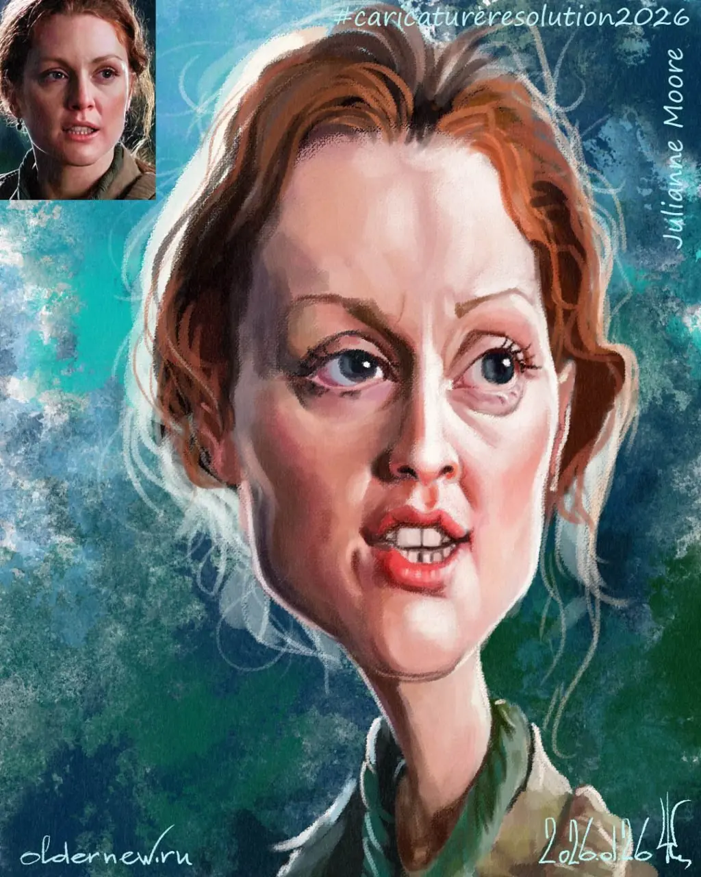 26 Julianne Moore
Ежегодный январский вызов Международной ассоциации карикатуристов (ISCA)
#caricatureresolution2026 #crJulianneMoore | Сетка — социальная сеть от hh.ru