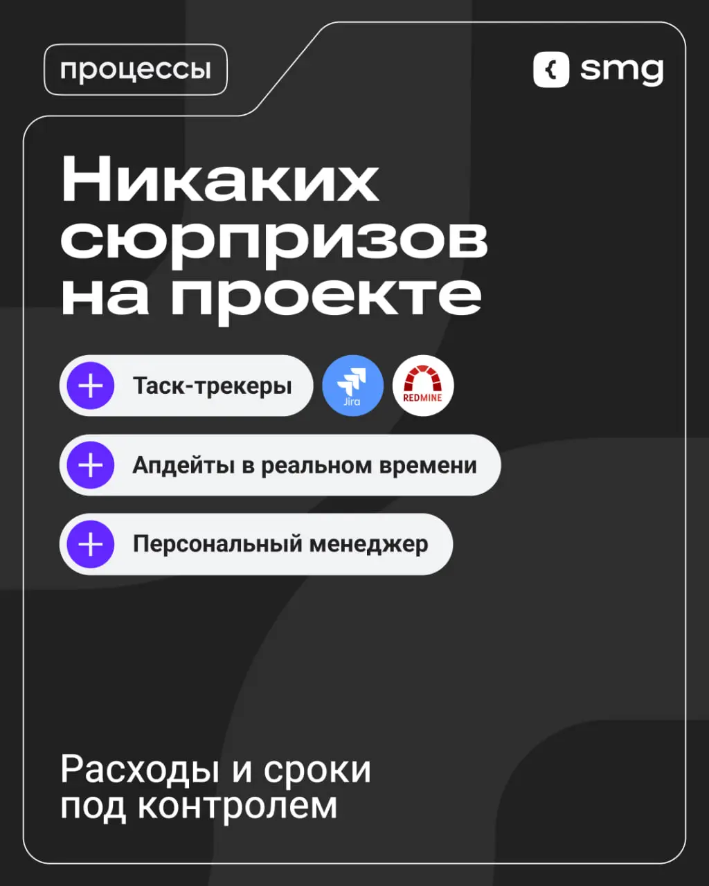 Вы когда-нибудь сталкивались с тем, что в процессе разработки проекта вы не понимаете, за что платите, и появляются неожиданные дополнительные расходы?
В Soft Media Group все прозрачно: вы видите кажд... | Сетка — социальная сеть от hh.ru