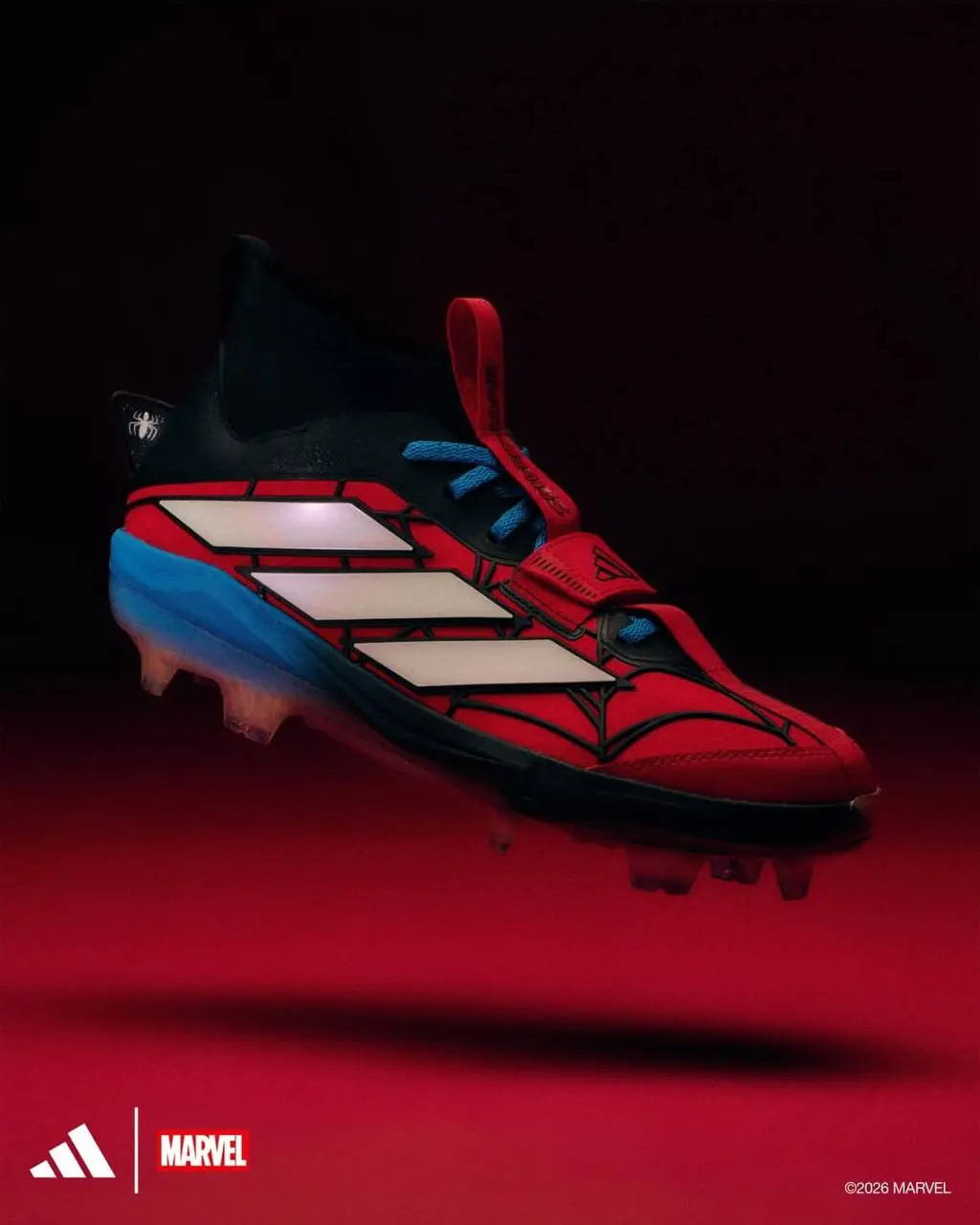 Adidas дропнул настоящие кроссовки Человека-Паука. Это модель Adizero edge, которая выполнена в фирменных красно-черно-синих цветах паучка. Стоит одна пара 200 долларов (15 тысяч рублей) | Сетка — социальная сеть от hh.ru