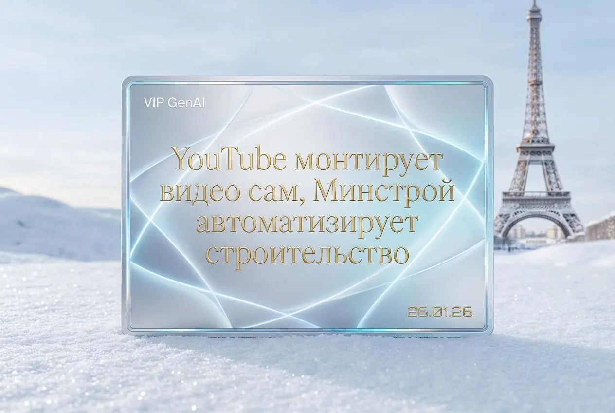 YouTube запустил ИИ-монтёра для авторов
YouTube встроил автоматический монтаж прямо в платформу — ИИ может нарезать видео под разные форматы (Shorts, YouTube, TikTok), генерировать идеи и сценарии, по... | Сетка — социальная сеть от hh.ru