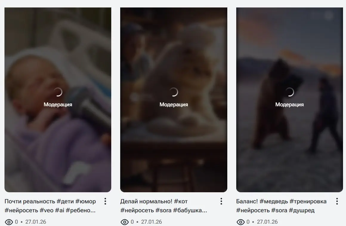 Случайно начал публиковать ролики на RUTUBE 😎
До сих пор на площадке ручная модерация. То есть сидят люди и самостоятельно отсматривают каждый ролик. Класс | Сетка — социальная сеть от hh.ru