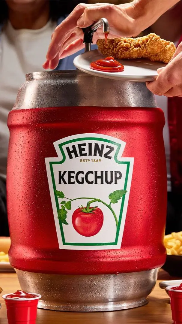 Heinz продолжает экспериментировать и креативить с упаковкой
Теперь команда выпустила целый кег кетчупа, назвав новинку kegchup. Говорят, что это для тех, кому «bottle is just not enough» | Сетка — социальная сеть от hh.ru