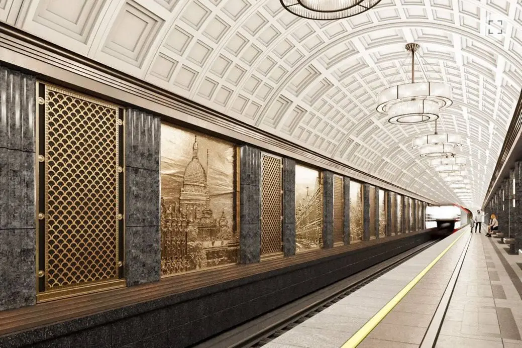 🚇 Новую станцию кольцевой линии «Достоевская» оформят в стиле ар-деко
Интерьеры сделают светлыми и торжественными: выразительные колонны, рельефный потолок, узорный каменный пол | Сетка — социальная сеть от hh.ru