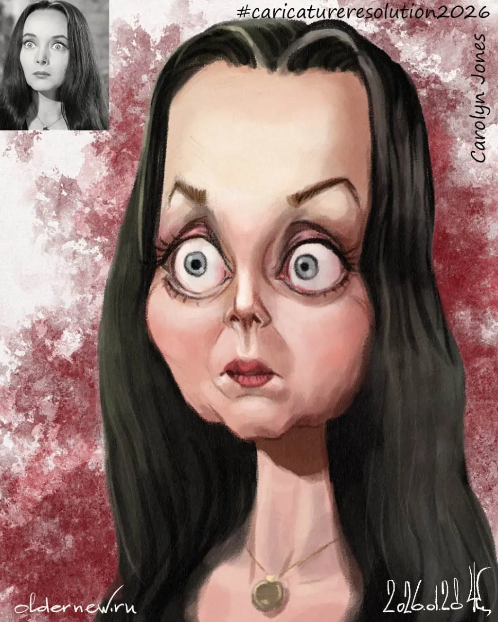 28 Carolyn Jones
Ежегодный январский вызов Международной ассоциации карикатуристов (ISCA)
#caricatureresolution2026 #crCarolynJones
 | Сетка — социальная сеть от hh.ru