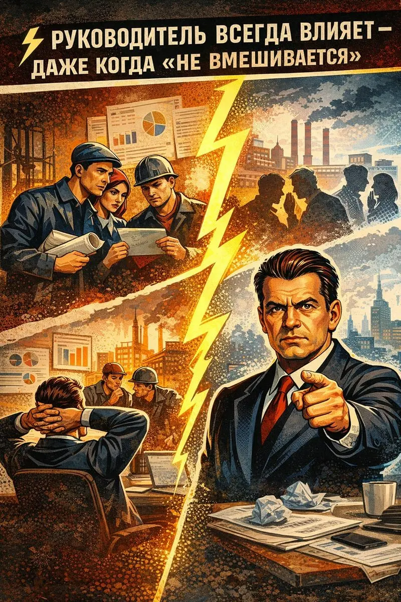 Руководитель всегда влияет — даже когда «не вмешивается». | Сетка — социальная сеть от hh.ru
