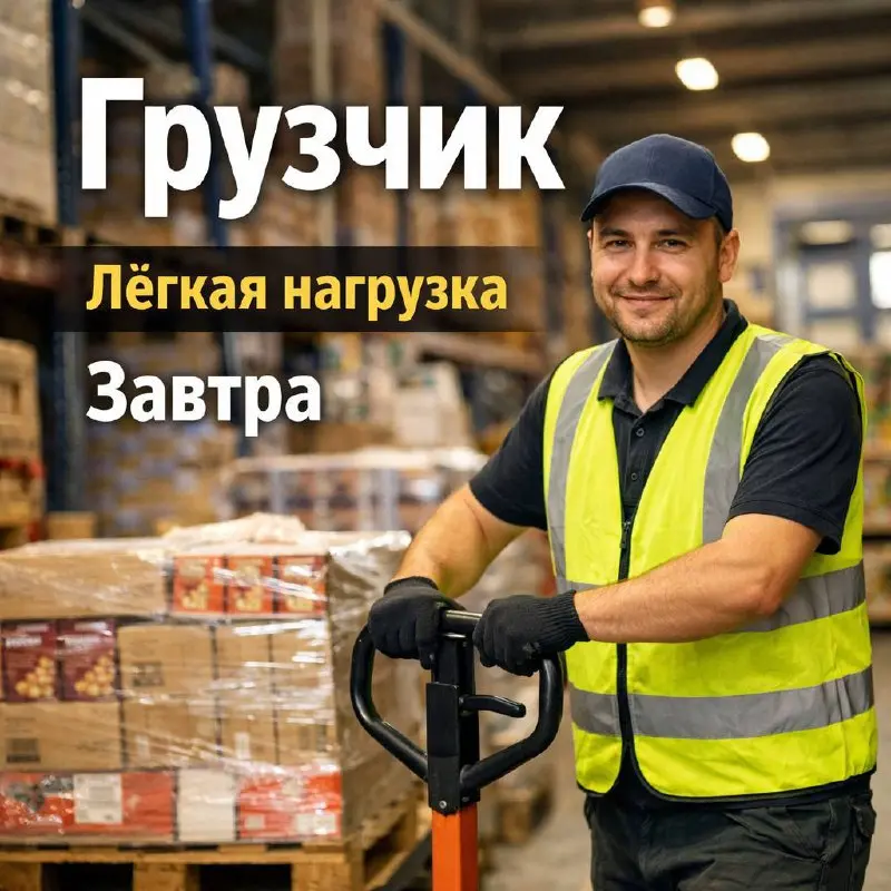 ГРУЗЧИК
От 350₽/ч
Прямой работодатель
• Москва
• Логистика
• +79264171697
Jober - удобный mini app с быстрым доступом к вакансиям | Сетка — социальная сеть от hh.ru