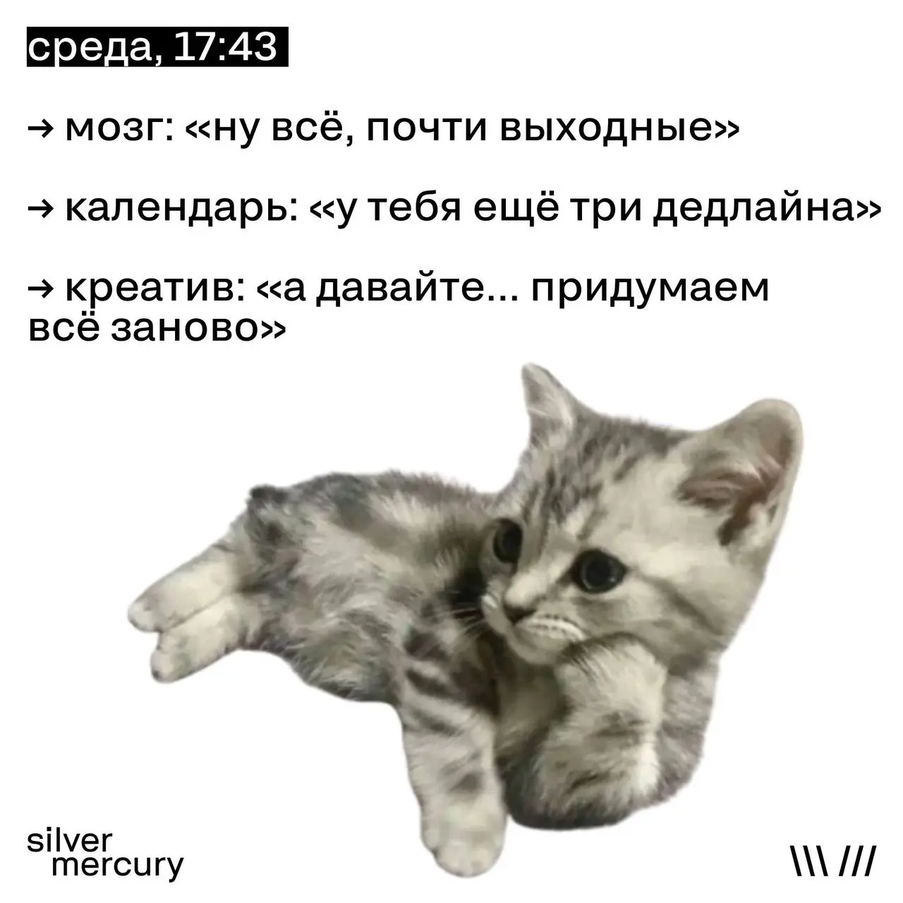 Когда среда ощущается как маленькая пятница, но правки — как большой понедельник 😳😳 | Сетка — социальная сеть от hh.ru