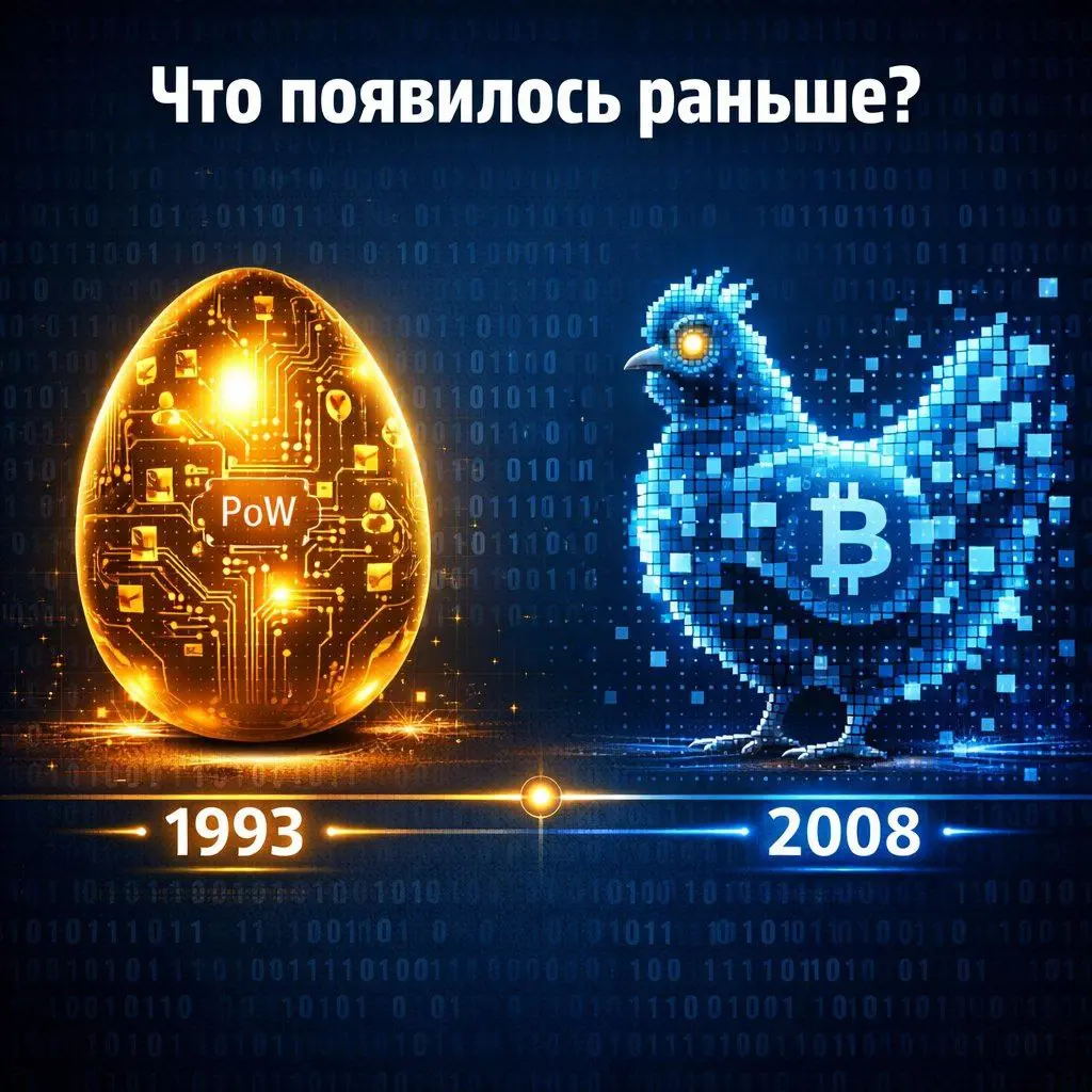❓Что появилось раньше: яйцо или курица
🥸Привет, сегодня хочу с вами поделиться фактом, который меня лично удивил. Я как истиный задро..ой эксперт пока ехал с работы решил посмотреть Лекцию о блокчейне | Сетка — социальная сеть от hh.ru