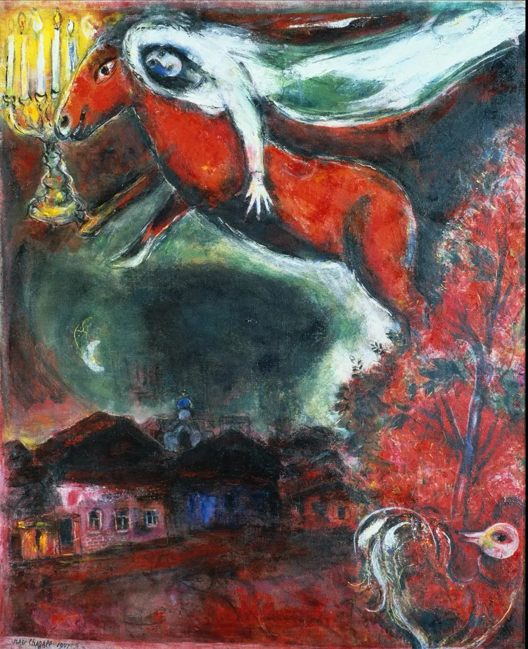 О Шагале. Продолжение.
Картина 🌙 Ноктюрн. (Та, что поразила и сподвигла больше читать о ней).
Ночная сцена Марка Шагала — прощальный полёт любви над воспоминаниями | Сетка — социальная сеть от hh.ru