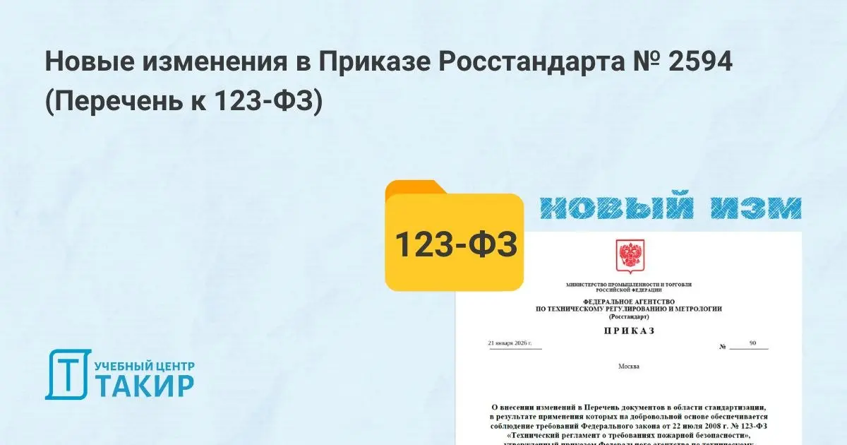 Новые изменения в Приказе Росстандарта № 2594 (Перечень к 123-ФЗ)
В конце ноября 2025 года был утвержден Приказ Росстандарта № 2594, который установил актуальный Перечень стандартов и СП, ( применяемы... | Сетка — социальная сеть от hh.ru