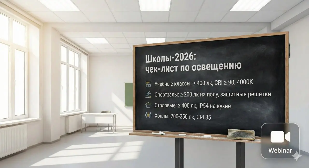 Школы-2026: чек-лист по освещению
В ближайшие годы нас ждет масштабная программа капремонта и строительства школ. Только на 2026 год запланировано более 1500 объектов | Сетка — социальная сеть от hh.ru