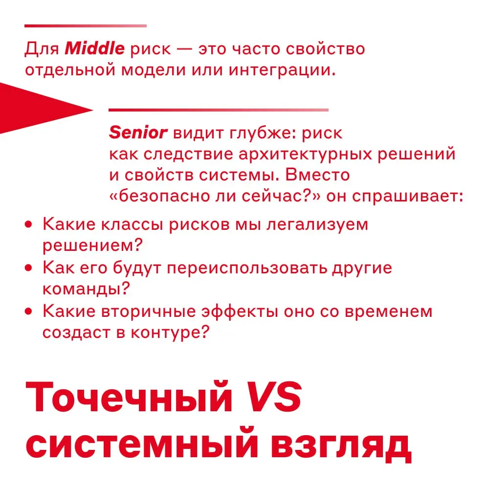 Найдите 5 отличий между middle и senior 👀
Работа в MLSecOps — это всегда выбор фокуса | Сетка — социальная сеть от hh.ru