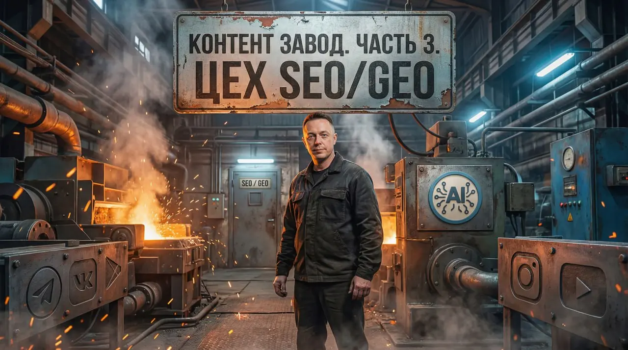 Цех SEO + GEO. Основа всего контент-завода
Если говорить честно, SEO + GEO - это самый недооценённый цех. Потому что он не даёт мгновенных лайков и комментариев | Сетка — социальная сеть от hh.ru