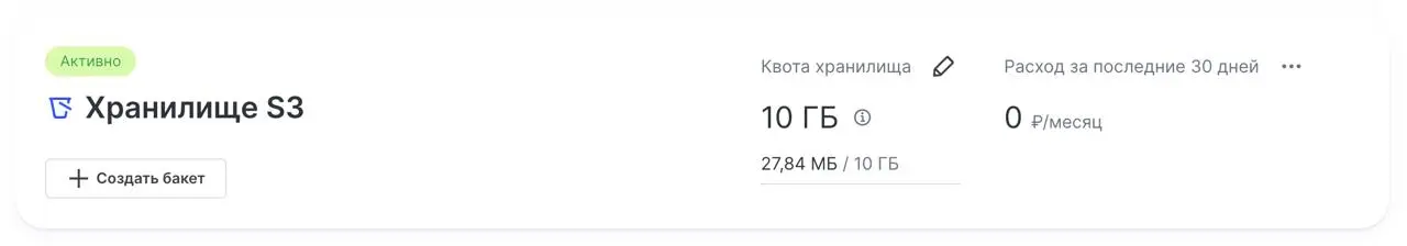 Подключил S3 для дампов и тяжелых данных. Первые 27 мегабайт. Ну надо с чего-то начинать | Сетка — социальная сеть от hh.ru