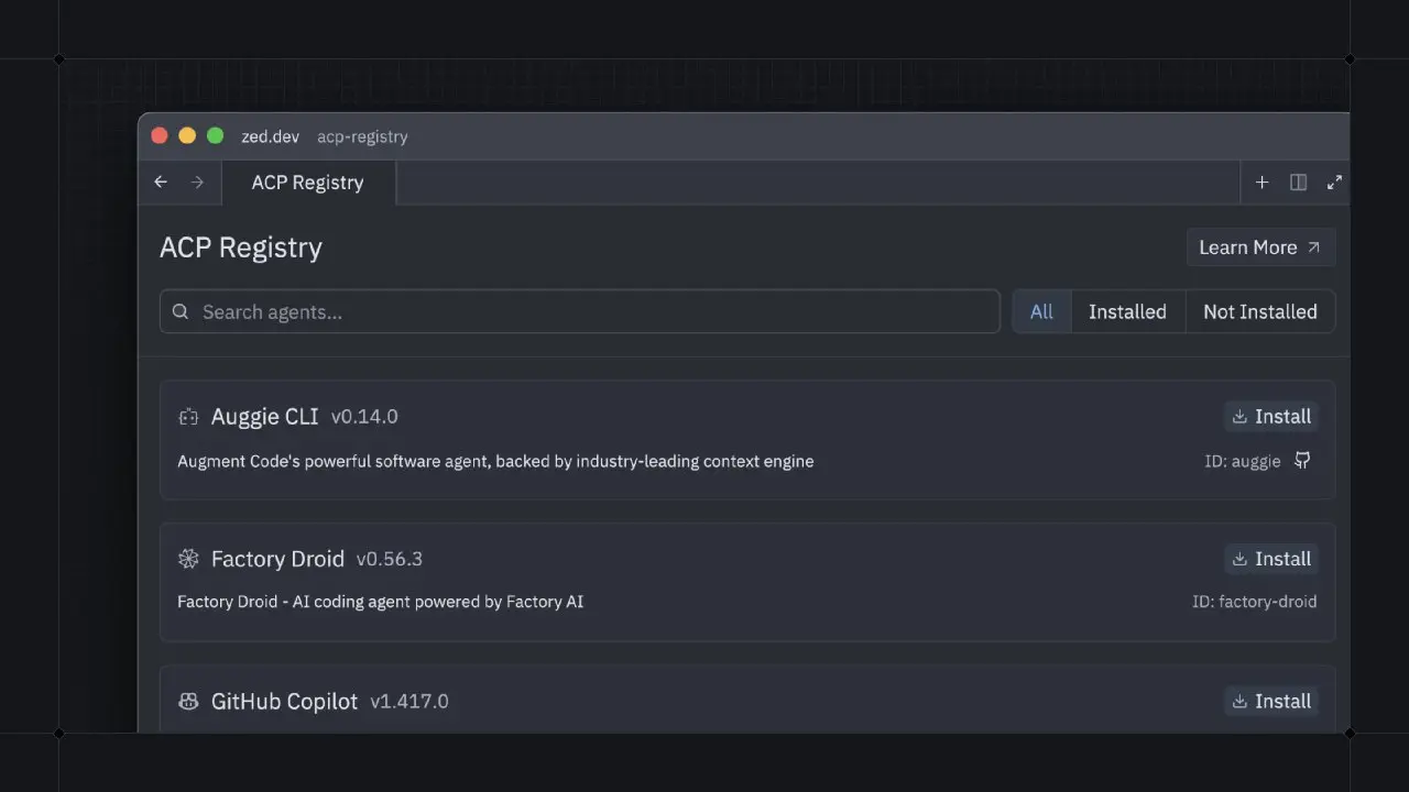 🚀 Запущен реестр агентов ACP
Разработчики ИИ-агентов теперь могут зарегистрировать свой агент один раз — и он станет доступен во всех совместимых редакторах | Сетка — социальная сеть от hh.ru