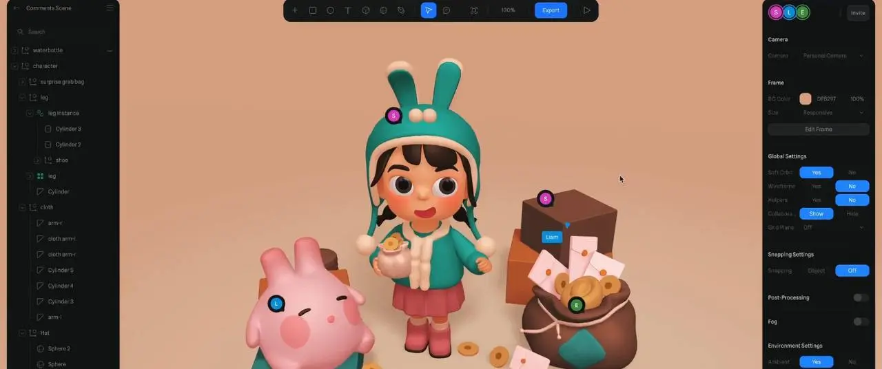 ☝🏻 https://spline.design/
Сайт Spline, это браузерная платформа для 3D-дизайна, позволяющая создавать интерактивные веб-проекты без кодирования | Сетка — социальная сеть от hh.ru
