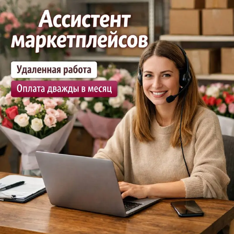 АССИСТЕНТ ОТДЕЛА ПРОДАЖ МАРКЕТПЛЕЙСОВ
От 50 000₽
Прямой работодатель
• Москва
• Продажи
• @denchigabana
Jober - удобный mini app с быстрым доступом к вакансиям | Сетка — социальная сеть от hh.ru