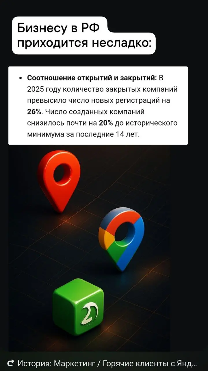 Бизнес в России переживает не лучшие варианты, но выход есть всегда 👍
Пишите в личные сообщения, поможем вашему бизнесу увеличить выручку до 200% с Яндекс карт и 2Гис всего за 1 месяц ✅
t | Сетка — социальная сеть от hh.ru