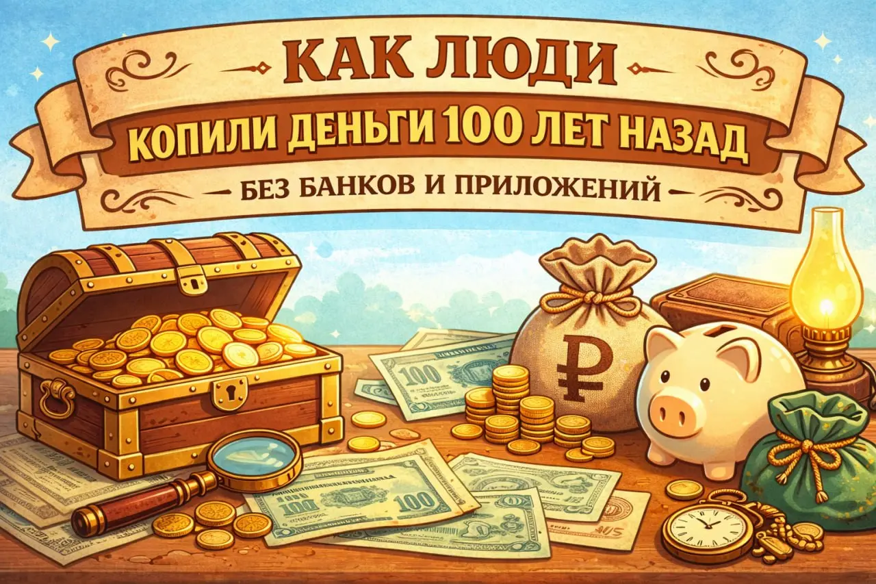 Как люди копили деньги 100 лет назад — без банков и приложений
Пятница — день, когда хочется выдохнуть, отвлечься от цифр и немного переключиться | Сетка — социальная сеть от hh.ru