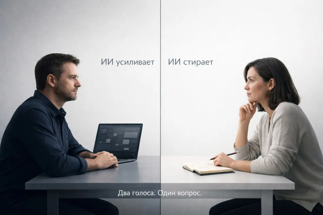 Соло – но не один. Как ИИ перестаёт быть костылём и начинает работать на эксперта
Этот пост для тех, кто уже чувствует перегруз от контента, маркетинга и бесконечных советов «делай больше» | Сетка — социальная сеть от hh.ru