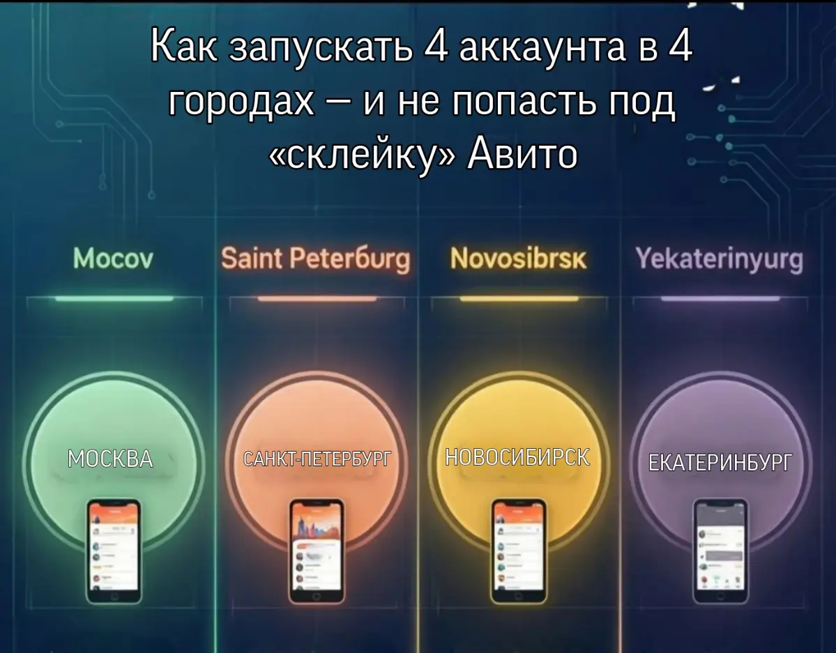Как запускать 4 аккаунта в 4 городах | Сетка — социальная сеть от hh.ru