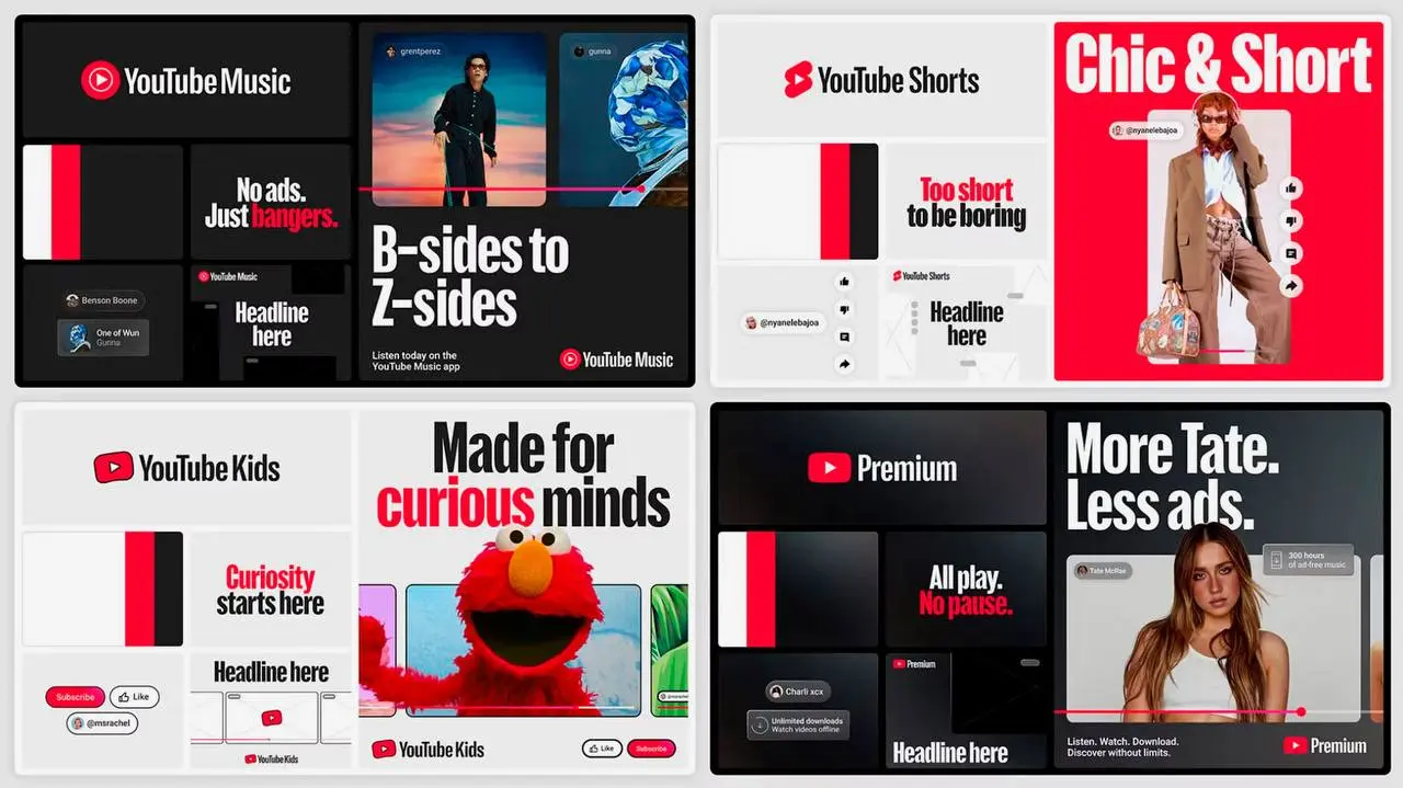 YouTube обновил свой визуальный язык: в первый раз в истории платформы появилась «живая» моушен-айдентити, отражающая динамику пользовательского контента через покачивания и реакцию изображения, а так... | Сетка — социальная сеть от hh.ru