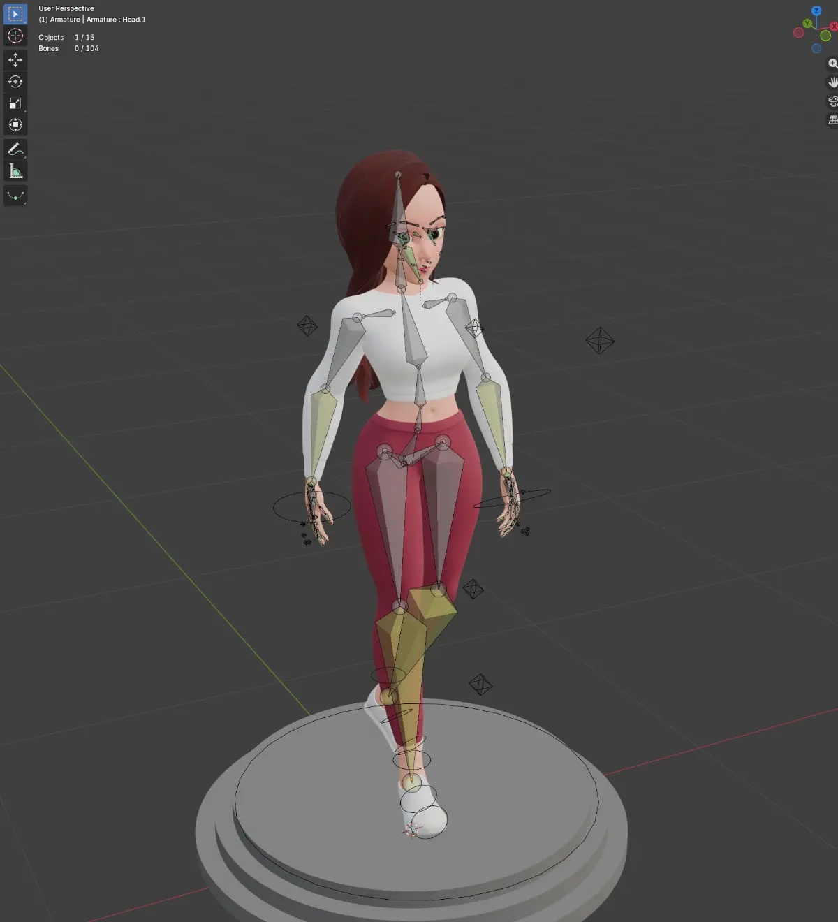 Закончил создание модели.
Улучшал свои навыки в Blender. | Сетка — социальная сеть от hh.ru