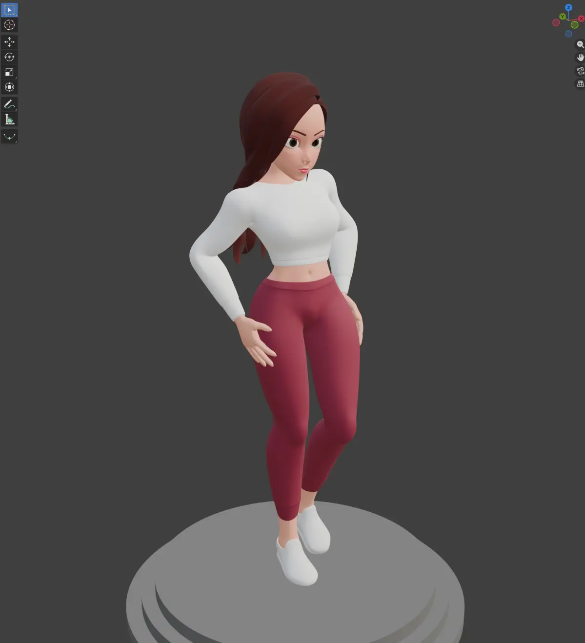 Закончил создание модели.
Улучшал свои навыки в Blender. | Сетка — социальная сеть от hh.ru