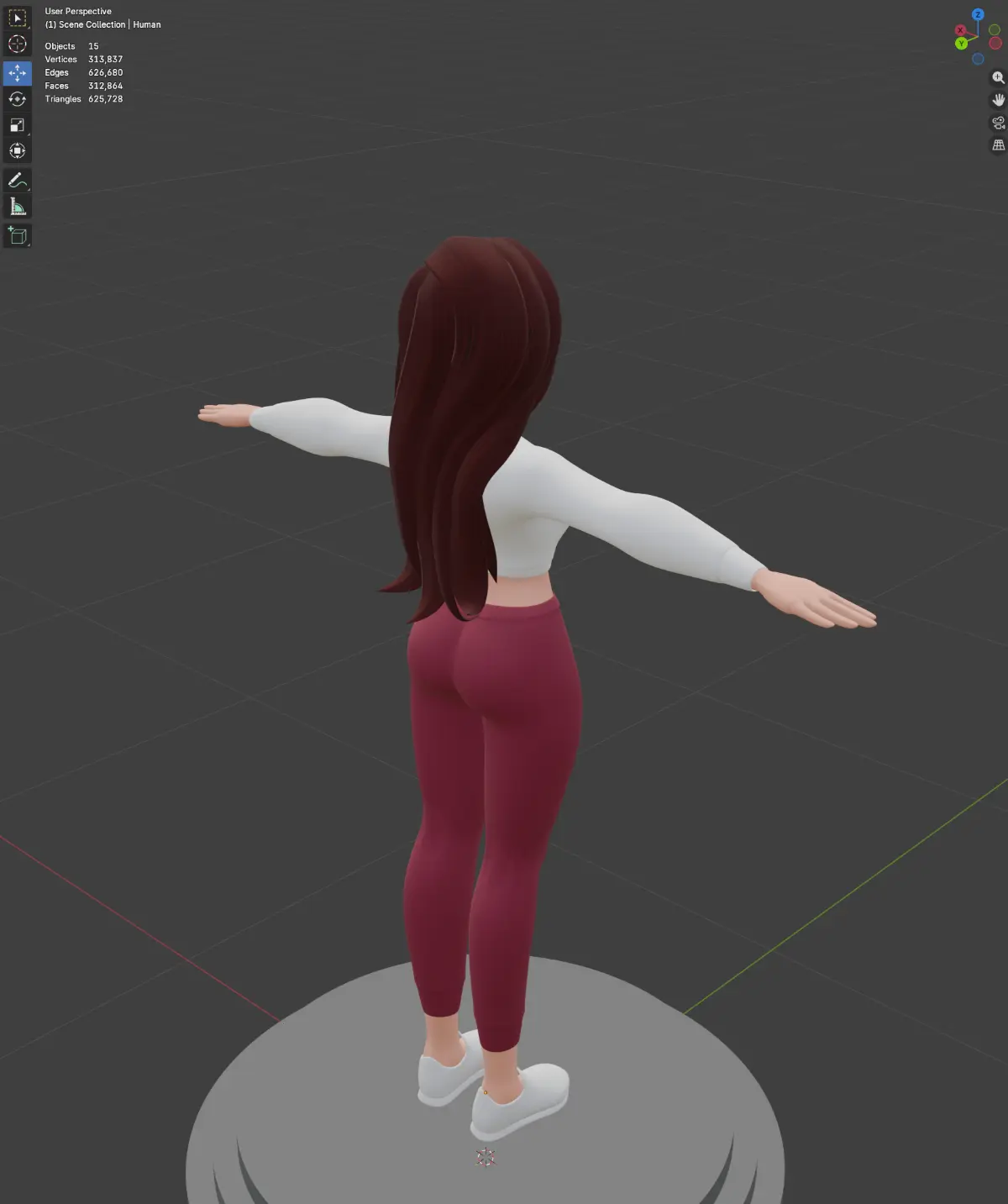 Закончил создание модели.
Улучшал свои навыки в Blender. | Сетка — социальная сеть от hh.ru