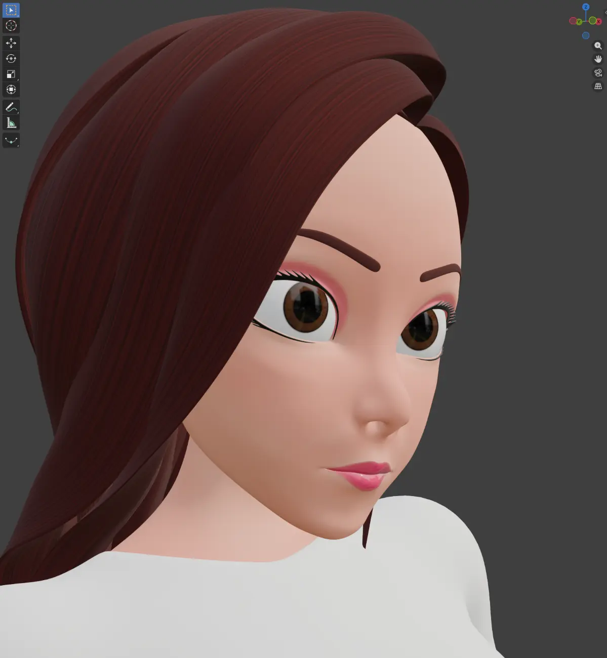 Закончил создание модели.
Улучшал свои навыки в Blender. | Сетка — социальная сеть от hh.ru