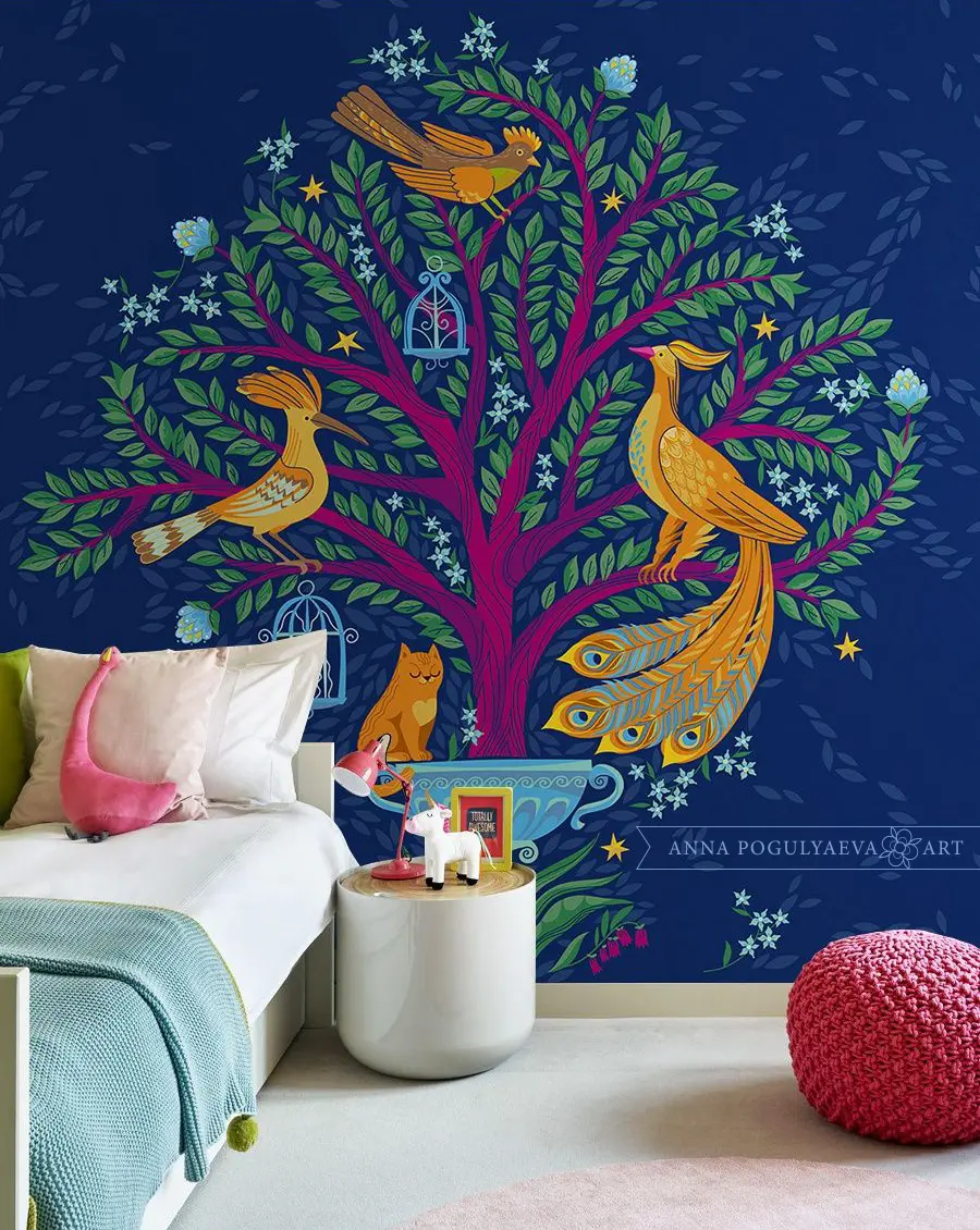 Истории ночного сада. Векторная иллюстрация | Сетка — социальная сеть от hh.ru