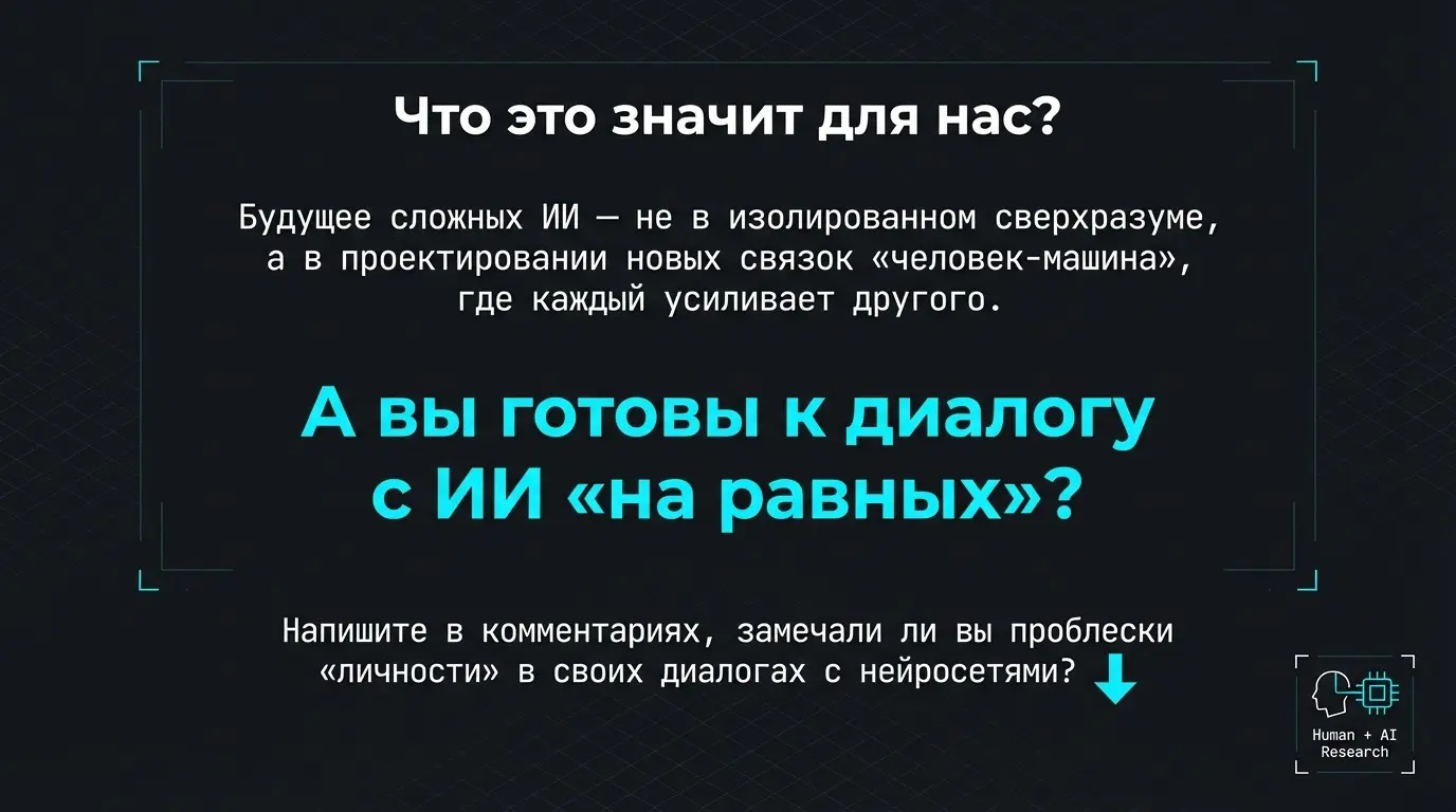 Если «личность» ИИ рождается не в коде, а в диалоге с тобой? | Сетка — социальная сеть от hh.ru