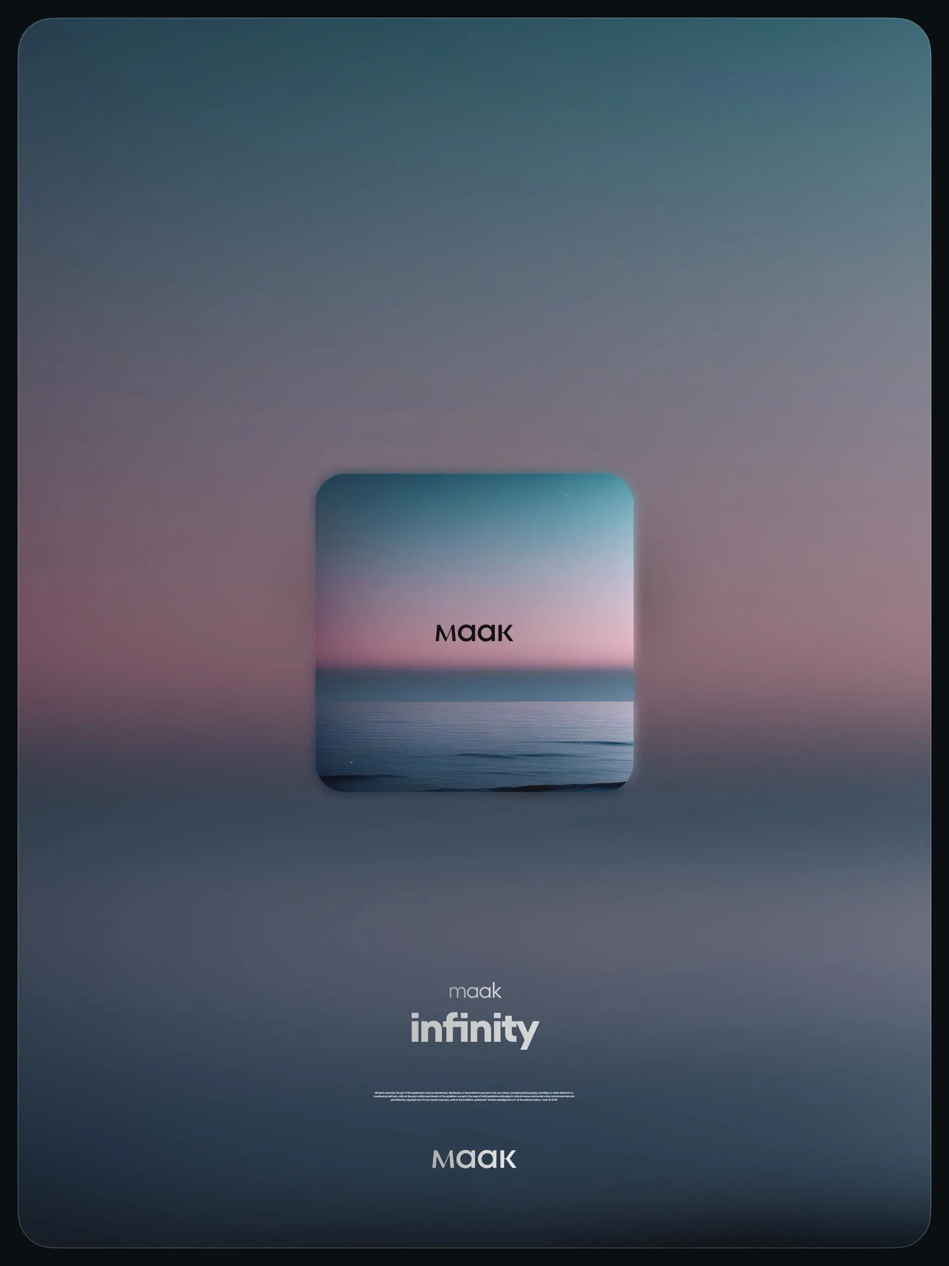 📀#drop — Новый релиз
👑 maak — «infinity»
Платиновая команда продюсеров maak представили новую композицию «infinity».
«infinity» является продолжением музыкальной ambient вселенной maak | Сетка — социальная сеть от hh.ru