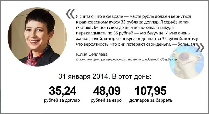 Вчера исполнилось 12 лет знаменитой цитате. Многие вспомнили и, понятно, с подтекстом: “какую же глупость сказала тетка из Сбербанка” | Сетка — социальная сеть от hh.ru
