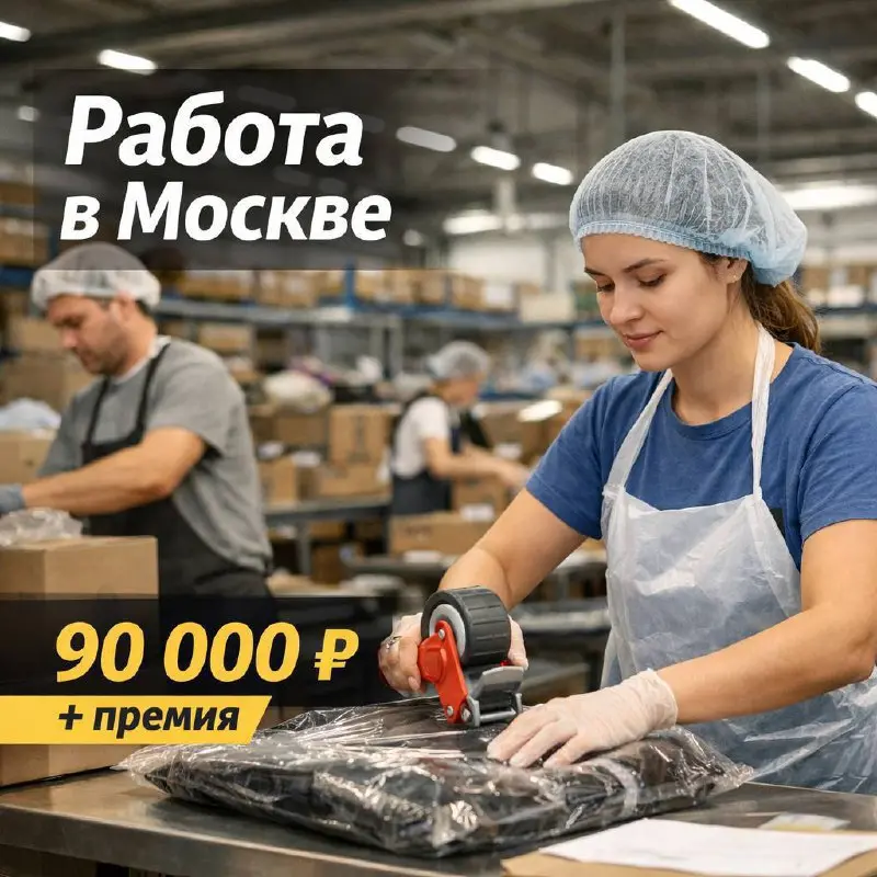 УПАКОВЩИК, УПАКОВЩИЦА, РАЗНОРАБОЧИЙ НА ПРОИЗВОДСТВО
От 90 000₽
Группа ВОК
• Москва
• Упаковка и фасовка
• +79999065555
Jober - удобный mini app с быстрым доступом к вакансиям | Сетка — социальная сеть от hh.ru