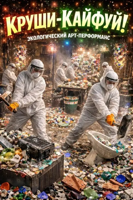 «Круши-Кайфуй!»
 Экологический арт-перформанс
Проект на стыке искусства, телесной практики и эко-активизма | Сетка — социальная сеть от hh.ru