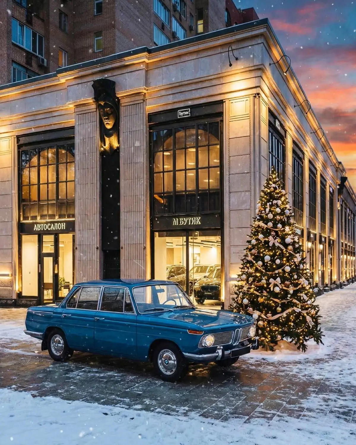 Зимняя сказка в центре Москвы? Легко, если у вас есть нейросети и отличные дизайнеры! ❄️🚗
Январские морозы — не повод ставить креатив на паузу | Сетка — социальная сеть от hh.ru