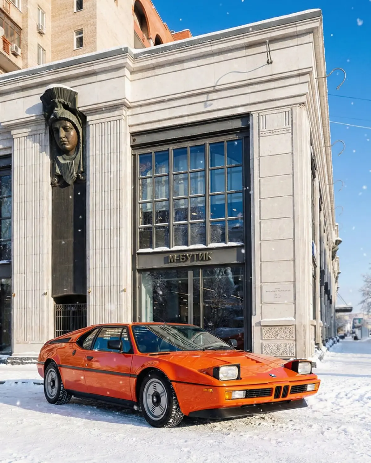 Зимняя сказка в центре Москвы? Легко, если у вас есть нейросети и отличные дизайнеры! ❄️🚗
Январские морозы — не повод ставить креатив на паузу | Сетка — социальная сеть от hh.ru