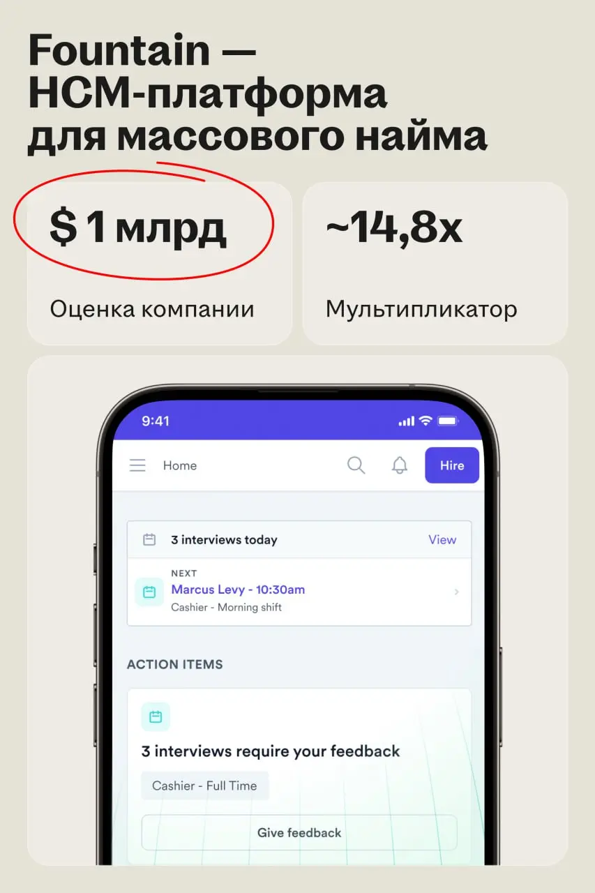 Fountain запустил ИИ-инструменты для рекрутинга
Сервис специализируется на массовом подборе линейного персонала | Сетка — социальная сеть от hh.ru
