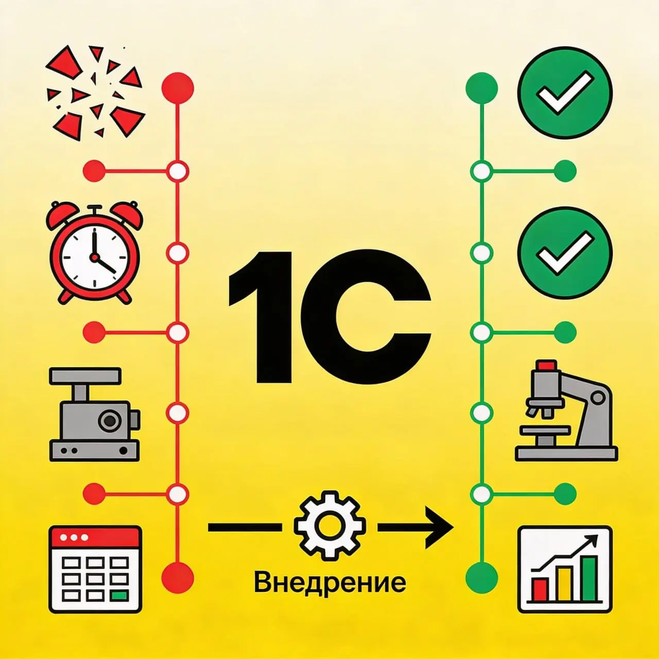 #кейсдня
🏆Кейс: Внедрение блока "Производство" в 1С:ERP
‼️Проблема бизнеса:
Производственная компания жаловалась на постоянные срывы сроков заказов | Сетка — социальная сеть от hh.ru