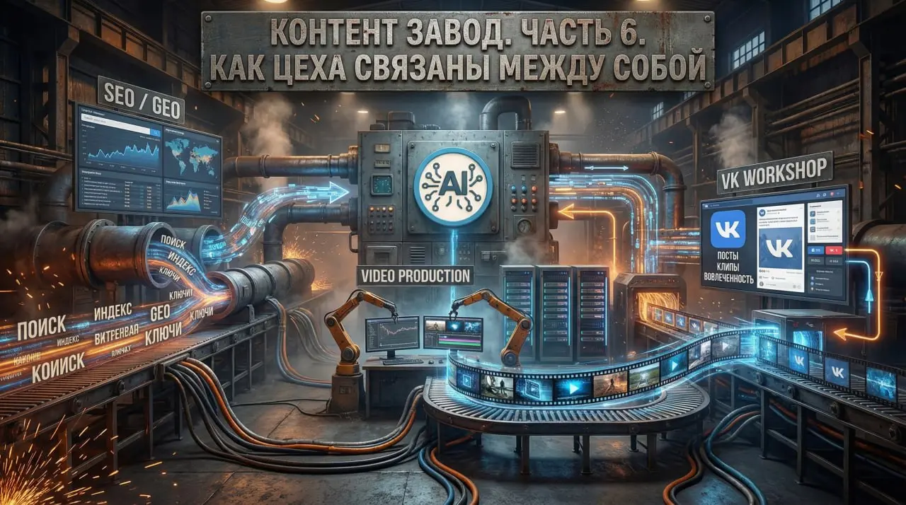 Контент-завод. Часть 6. Как цеха связаны между собой.
Когда смотришь на цеха по отдельности, кажется, что это разные процессы. На деле это разные этапы работы с одной и той же темой | Сетка — социальная сеть от hh.ru