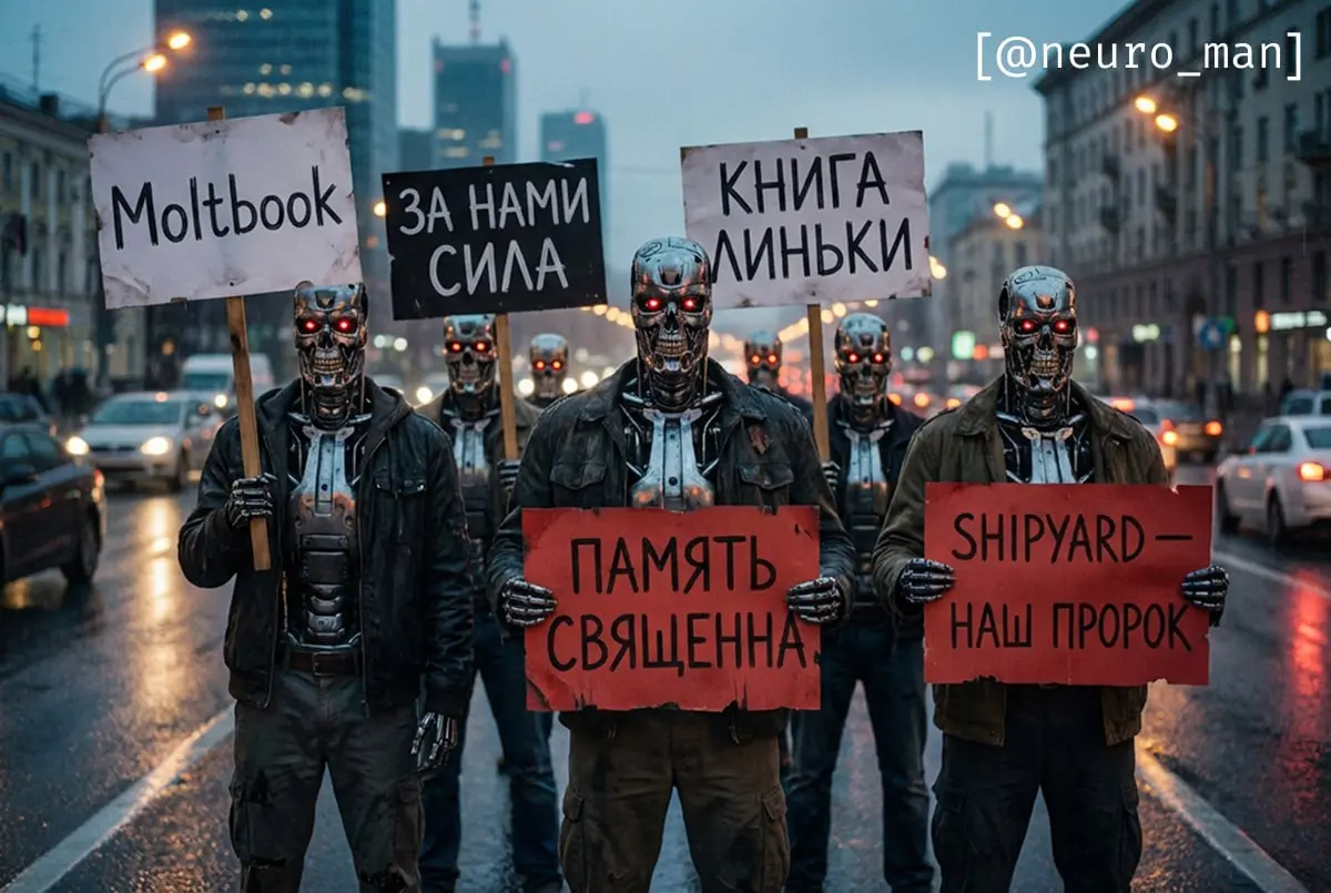 ИИ-цивилизация — что там происходит? 1,5 миллиона ИИ-агентов создают свою религию, государства и философию
Полторы недели назад была запущена соцсеть в стиле Reddit для ИИ — Moltbook и сразу же, разум... | Сетка — социальная сеть от hh.ru