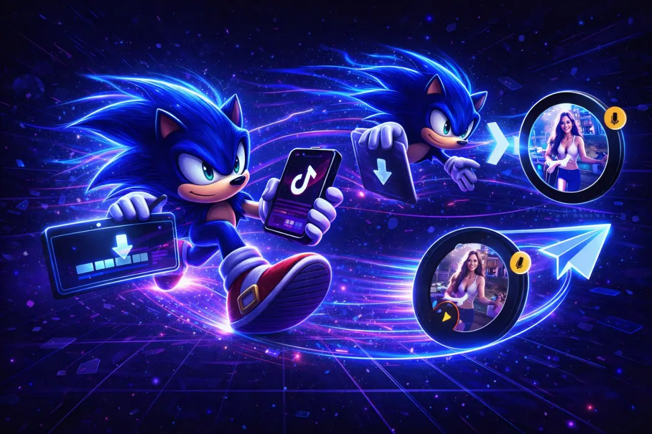 📌 Гайд: как сделать видео-кружок из TikTok за 1 минуту
В SONIC CONVERT ты можешь превратить TikTok-видео в кружок для Telegram и отправить его как нативный контент, а не просто ссылку | Сетка — социальная сеть от hh.ru
