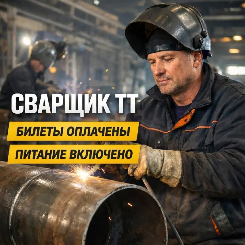 СВАРЩИК ТТ (РД)
От 350 000₽
ООО «Волга»
• Бованенково / Харасавэй
• Строительство
• +79054748484
Jober - удобный mini app с быстрым доступом к вакансиям | Сетка — социальная сеть от hh.ru