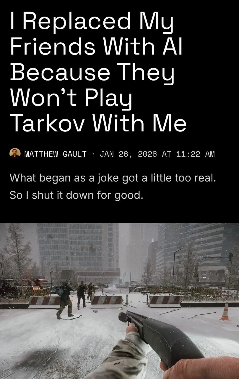 ИИ+ТАРКОВ — ИГРА, ГДЕ ДРУЗЬЯ ПОДОХЛИ 💀🎮
Представь: ты сидишь в Tarkov, броня как фольга, патроны — дешёвка из «мирного», а друзья? Все заняты: кто Enshrouded проходит, кто с женой чай пьёт, а кто и во... | Сетка — социальная сеть от hh.ru