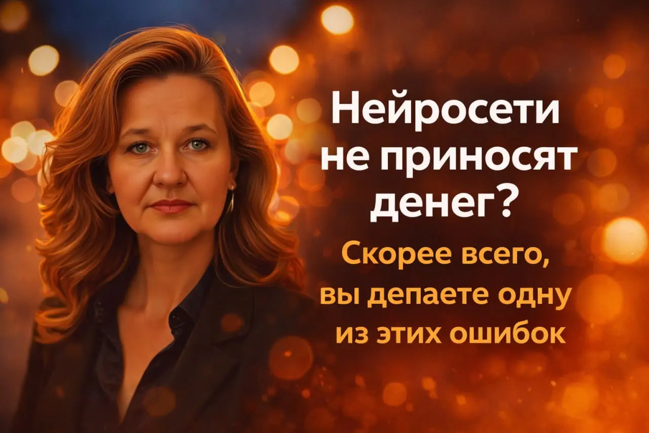 🔥 Нейросети не приносят денег? Скорее всего, вы делаете одну из этих ошибок
Каждый день я наблюдаю одну и ту же ситуацию: люди заходят в нейросети с ощущением, что сейчас откроется золотая жила | Сетка — социальная сеть от hh.ru