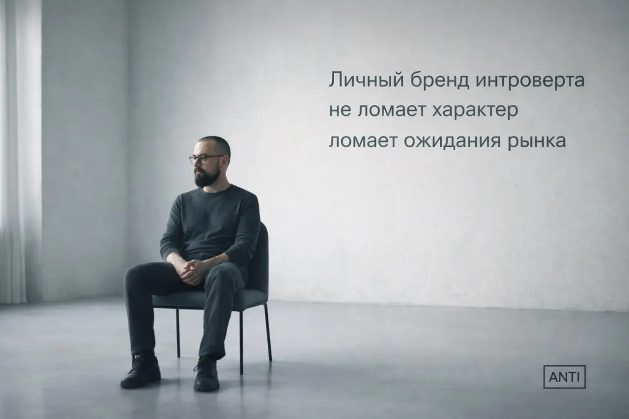 Личный бренд интроверта не ломает характер
он ломает ожидания рынка
Есть простая мысль, которую редко проговаривают вслух. Если тебе тяжело вести личный бренд, проблема не в тебе | Сетка — социальная сеть от hh.ru
